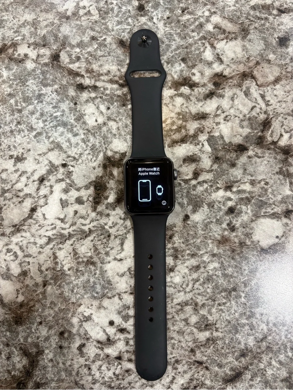 Apple Watch Series 3 with Black Sport Band